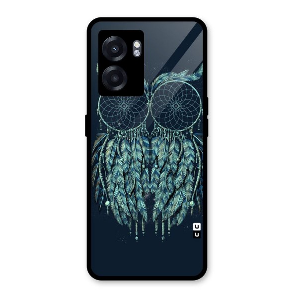 Dreamy Owl Catcher Glass Back Case for Oppo K10 (5G)