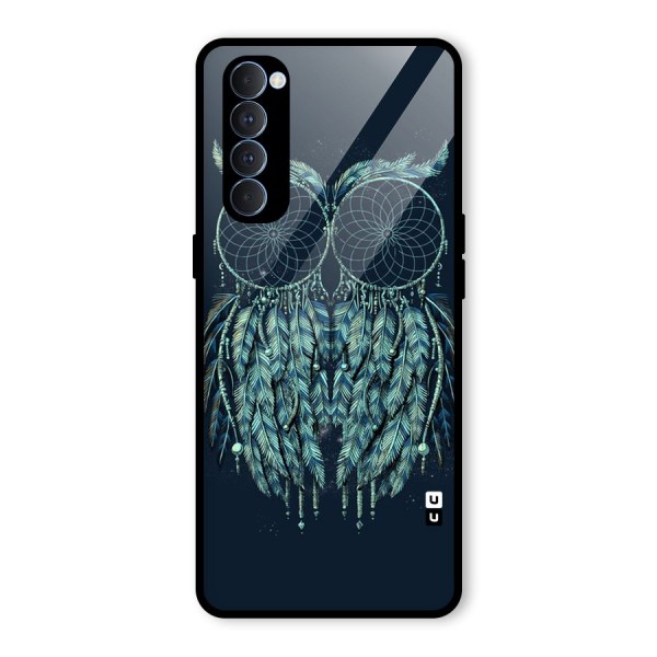 Dreamy Owl Catcher Glass Back Case for Oppo Reno4 Pro