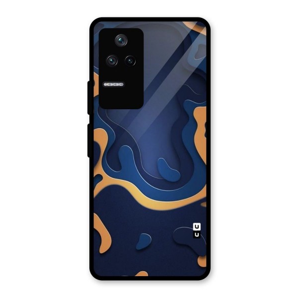 Drops Flow Glass Back Case for Poco F4 5G