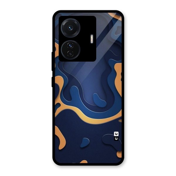 Drops Flow Glass Back Case for Vivo T1 Pro