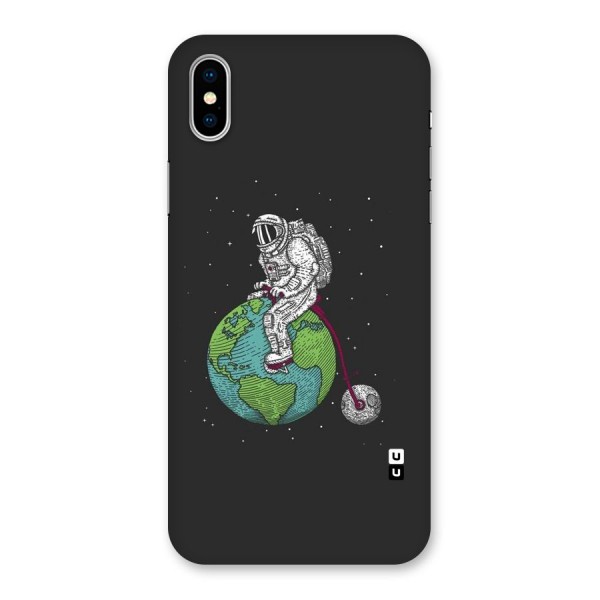 Earth Space Doodle Back Case for iPhone X