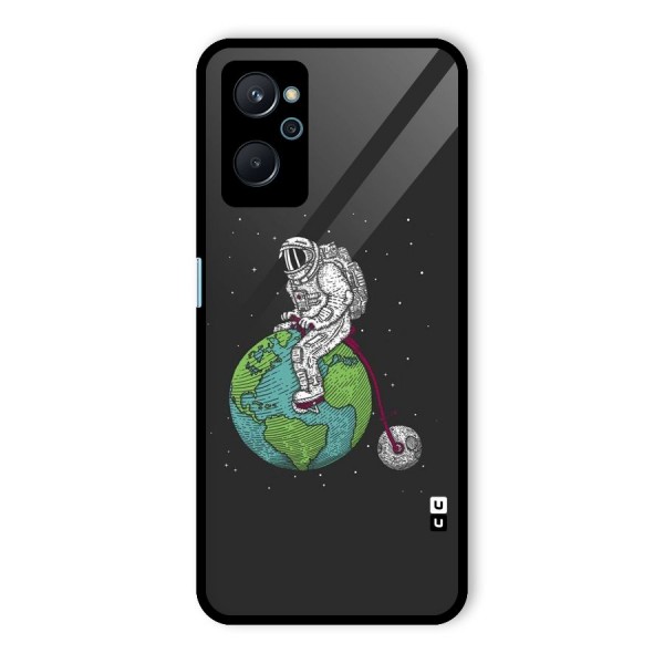 Earth Space Doodle Glass Back Case for Realme 9i