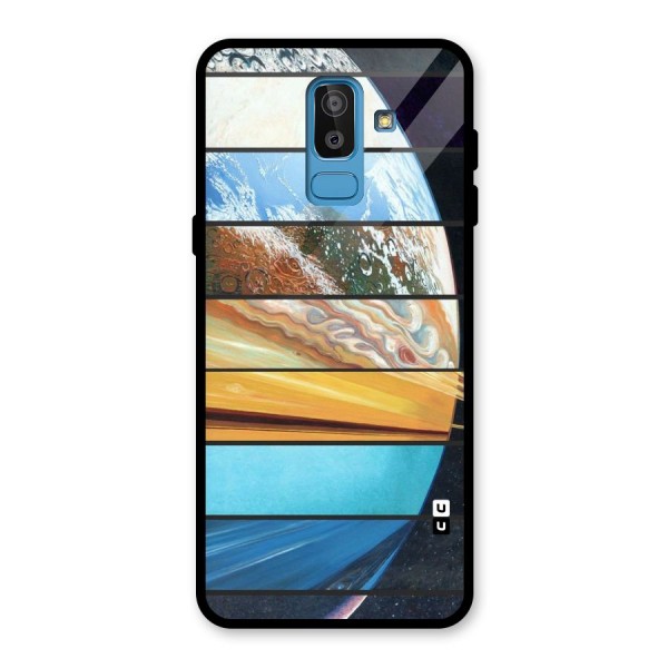 Earthly Design Glass Back Case for Galaxy J8