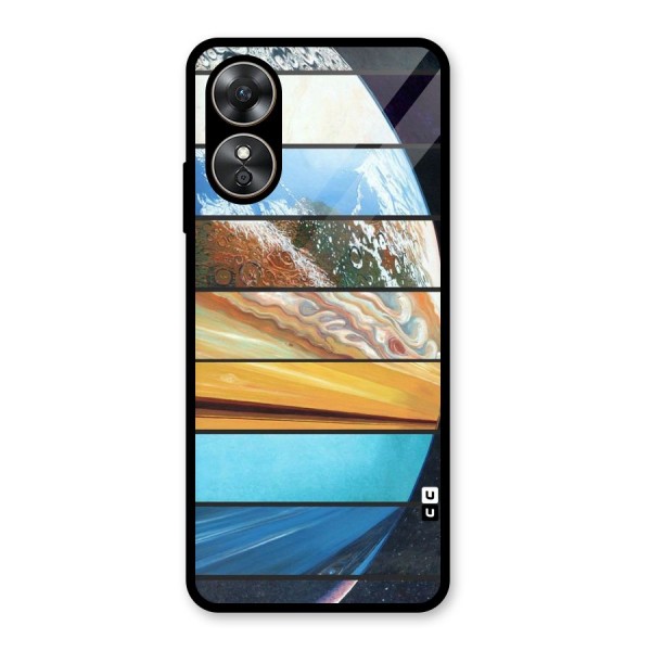 Earthly Design Glass Back Case for Oppo A17