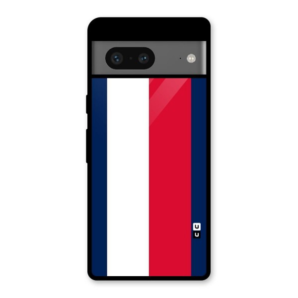Electric Colors Stripe Glass Back Case for Google Pixel 7
