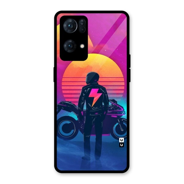 Electric Ride Glass Back Case for Oppo Reno7 Pro 5G