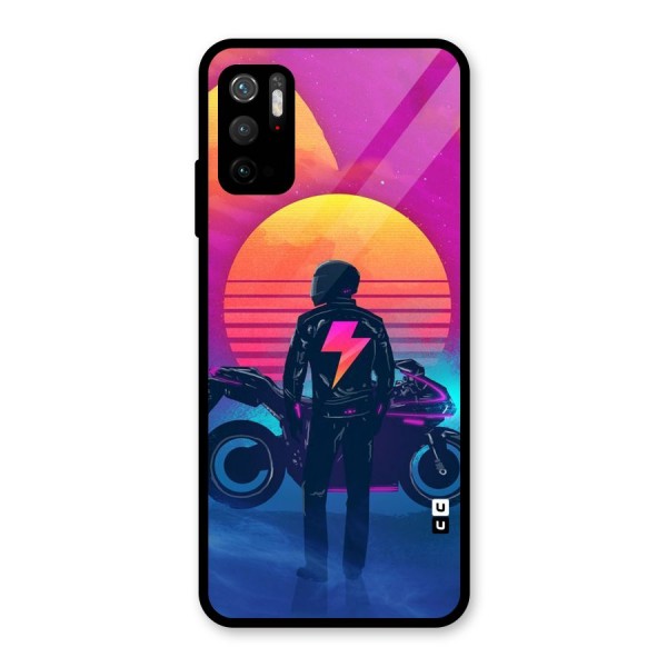 Electric Ride Glass Back Case for Poco M3 Pro 5G