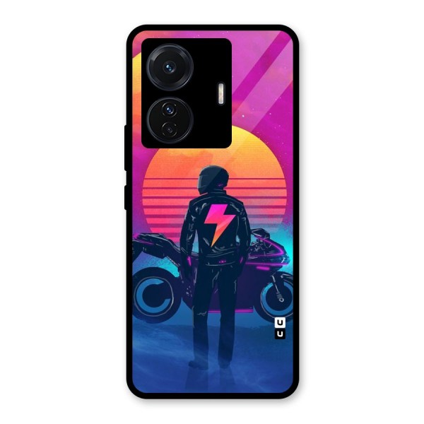 Electric Ride Glass Back Case for Vivo T1 Pro