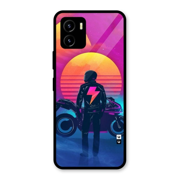 Electric Ride Glass Back Case for Vivo Y15s