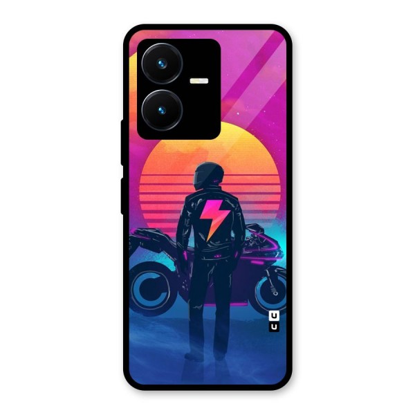 Electric Ride Glass Back Case for Vivo Y22