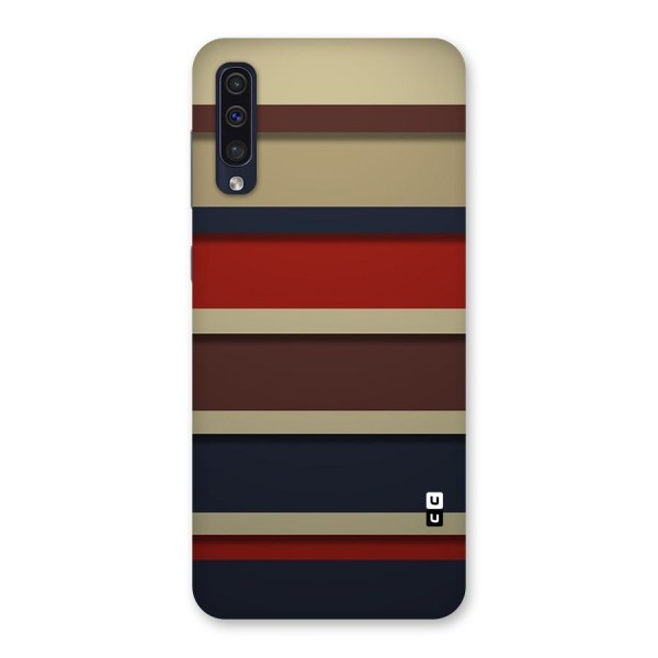 Elegant Stripes Pattern Back Case for Galaxy A50