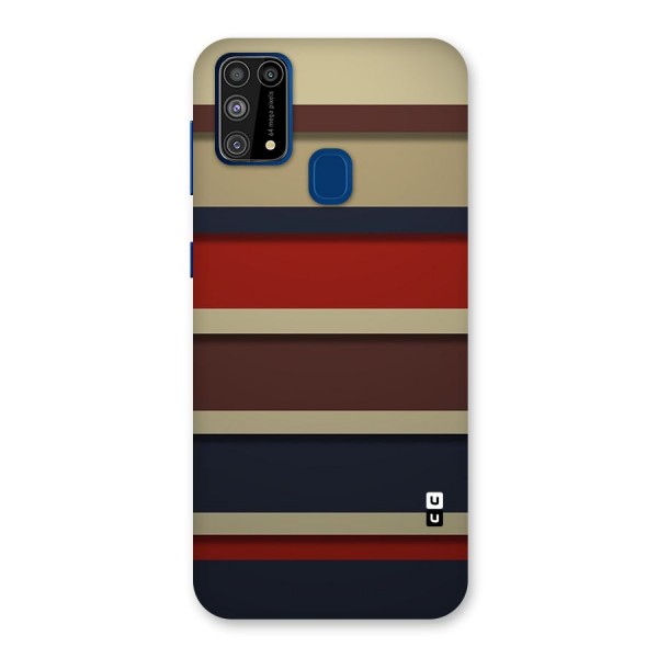 Elegant Stripes Pattern Back Case for Galaxy F41