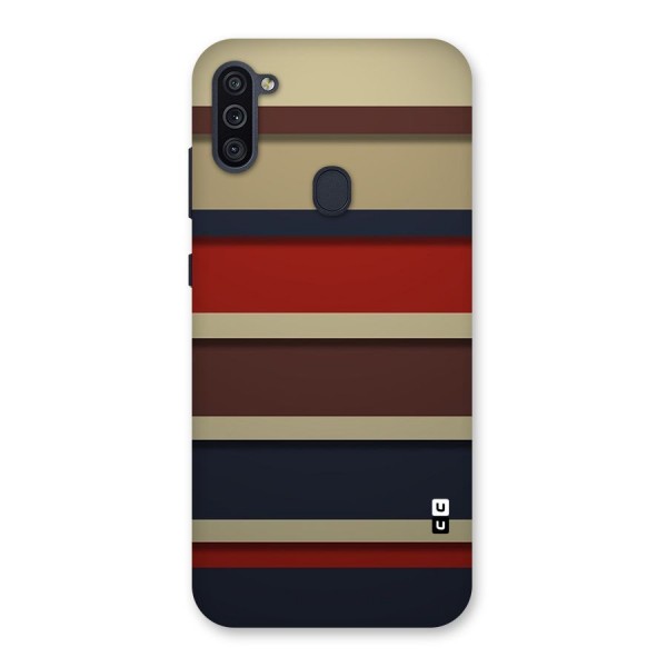 Elegant Stripes Pattern Back Case for Galaxy M11