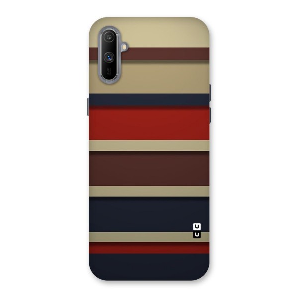 Elegant Stripes Pattern Back Case for Realme C3