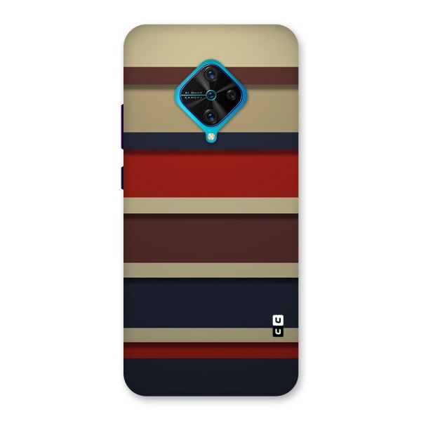 Elegant Stripes Pattern Back Case for Vivo S1 Pro