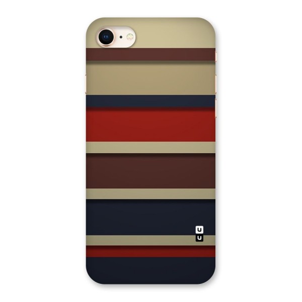 Elegant Stripes Pattern Back Case for iPhone 8