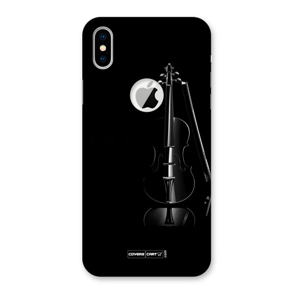 Elegant Violin Back Case for iPhone XS Logo Cut