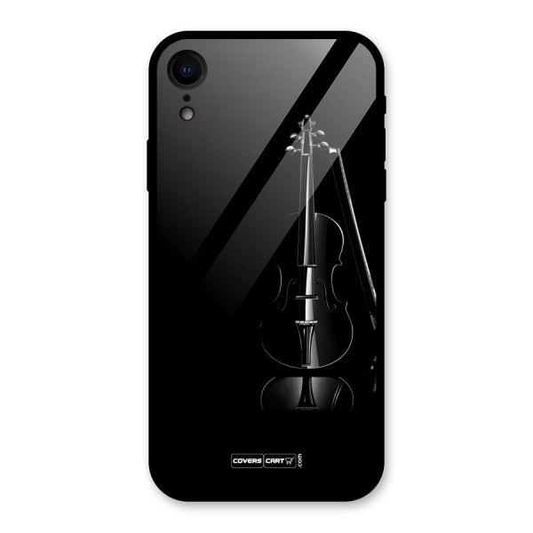 Elegant Violin Glass Back Case for XR