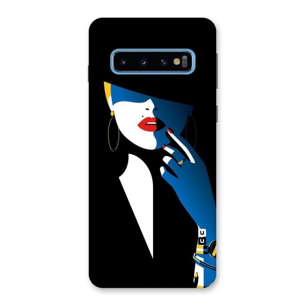 Elegant Woman Back Case for Galaxy S10