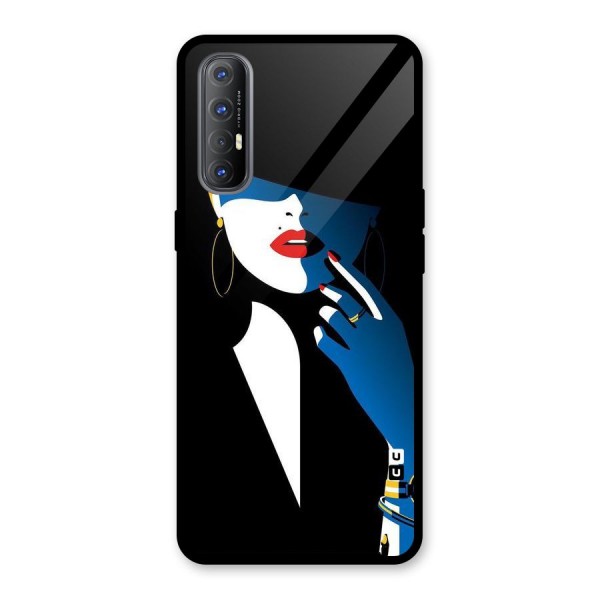 Elegant Woman Glass Back Case for Oppo Reno3 Pro