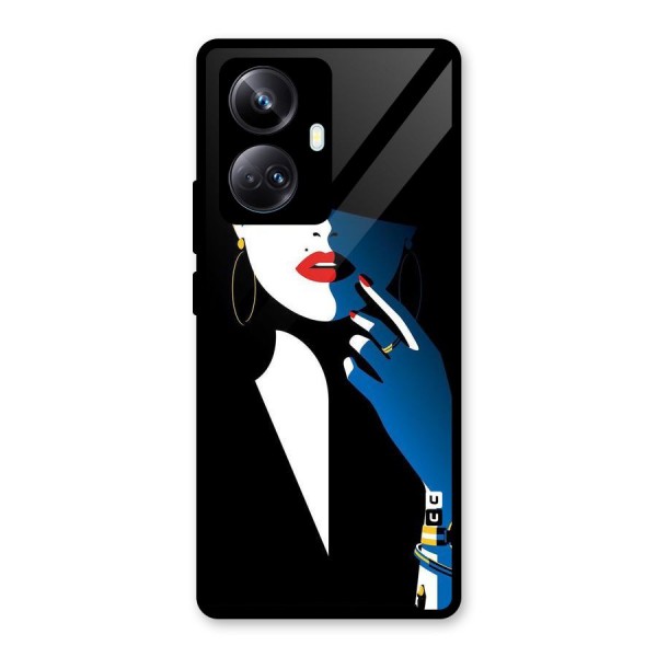 Elegant Woman Glass Back Case for Realme 10 Pro Plus