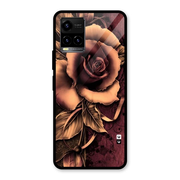 Elite Artsy Glass Back Case for Vivo Y21G