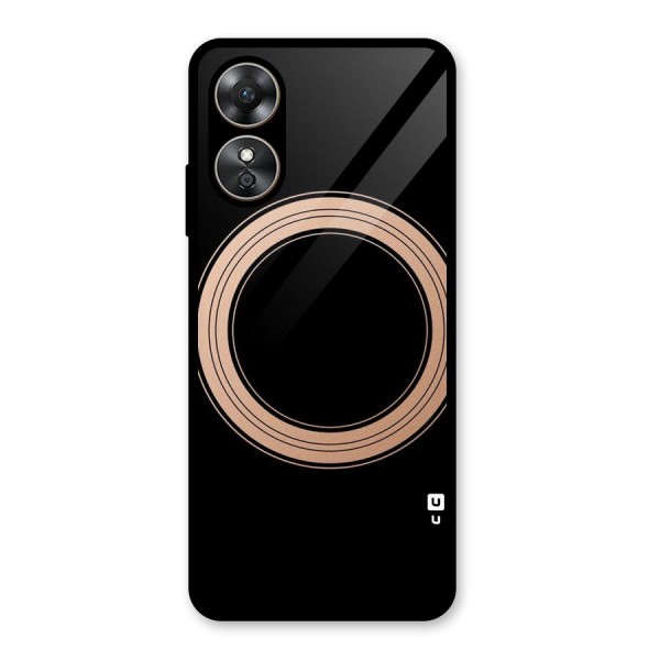 Elite Circle Glass Back Case for Oppo A17