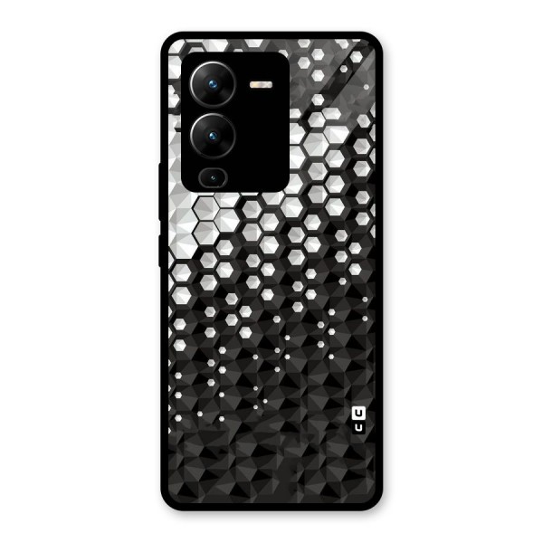 Elite Hexagonal Glass Back Case for Vivo V25 Pro