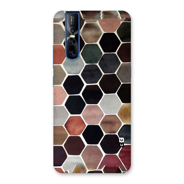 Elite Pastel Hexagons Back Case for Vivo V15 Pro