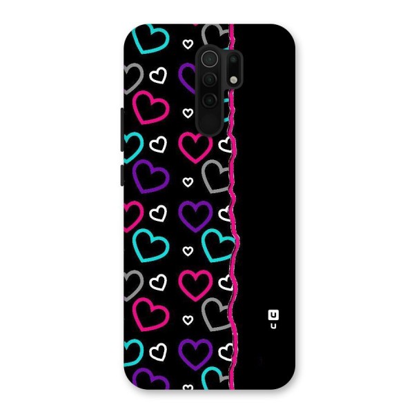 Empty Hearts Back Case for Redmi 9 Prime