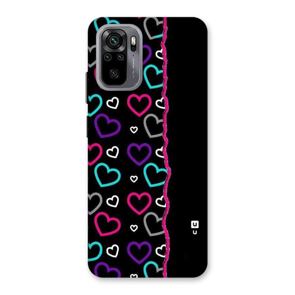 Empty Hearts Back Case for Redmi Note 10