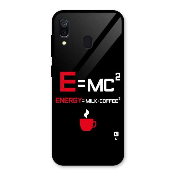 Energy Coffee Equation Glass Back Case for Galaxy A30