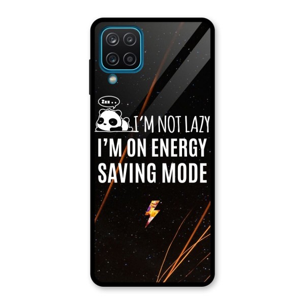 Energy Saving Mode Glass Back Case for Galaxy A12