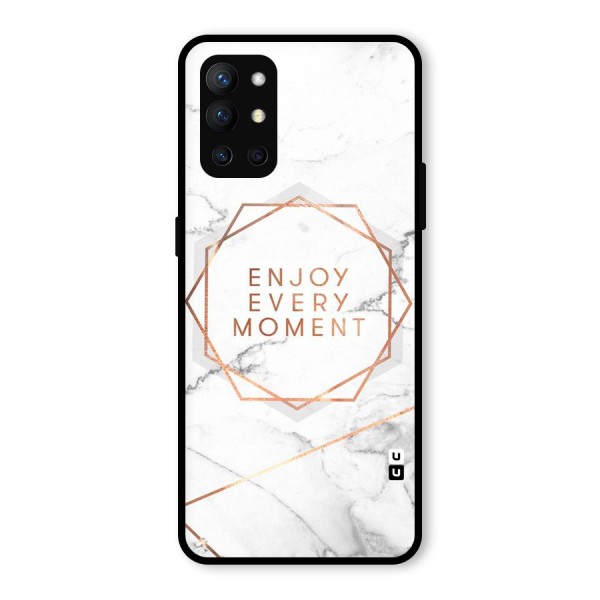 Enjoy Every Moment Glass Back Case for OnePlus 9R