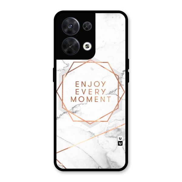 Enjoy Every Moment Glass Back Case for Oppo Reno8 5G