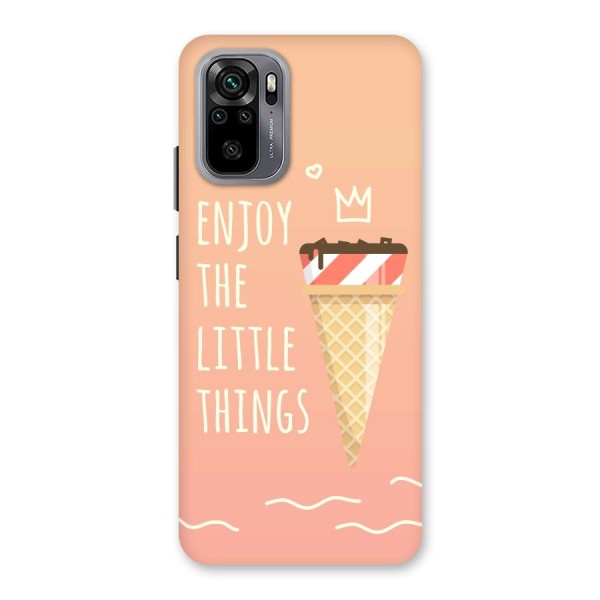 Enjoy the Little Things Back Case for Redmi Note 10