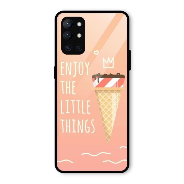 Enjoy the Little Things Glass Back Case for OnePlus 9R