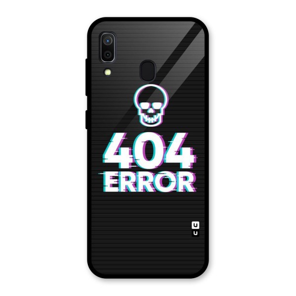 Error 404 Skull Glass Back Case for Galaxy A30