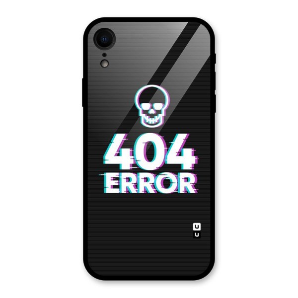 Error 404 Skull Glass Back Case for XR