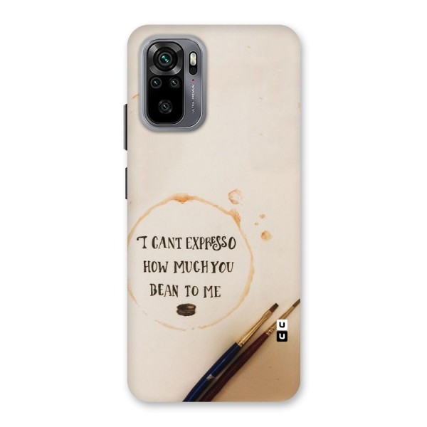 Espresso Bean Back Case for Redmi Note 10