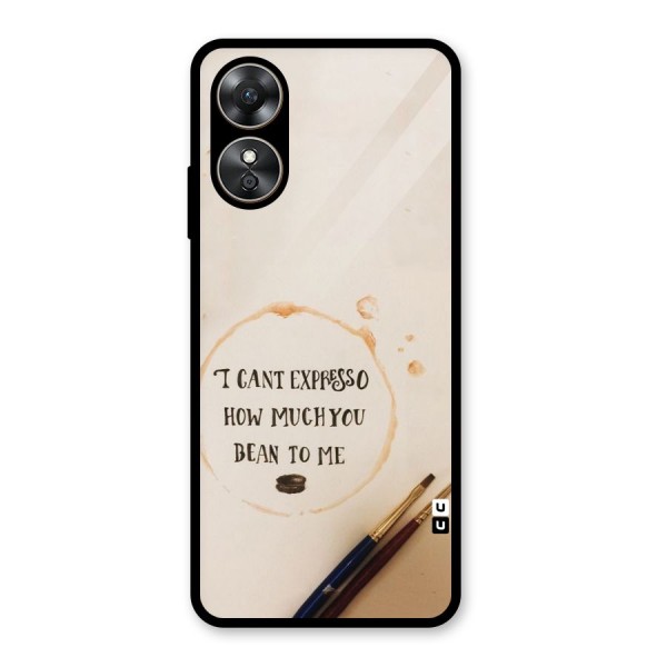 Espresso Bean Glass Back Case for Oppo A17