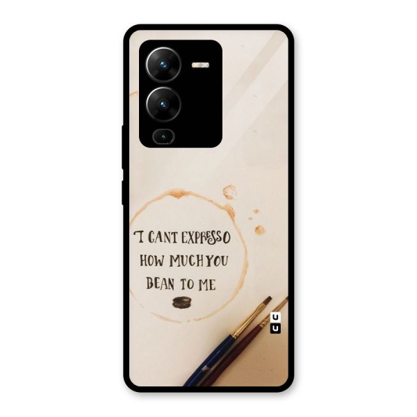 Espresso Bean Glass Back Case for Vivo V25 Pro