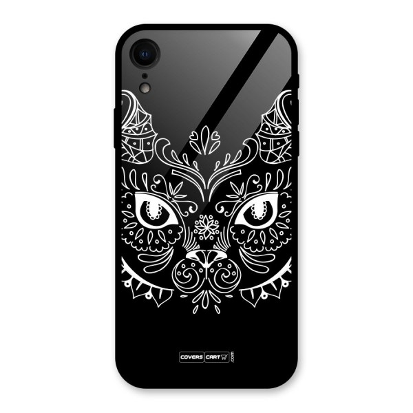 Ethnic Cat Design Glass Back Case for XR