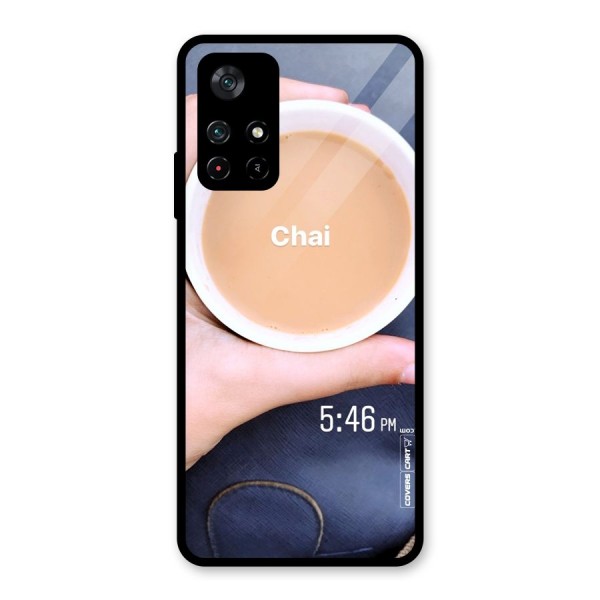 Evening Tea Glass Back Case for Poco M4 Pro 5G