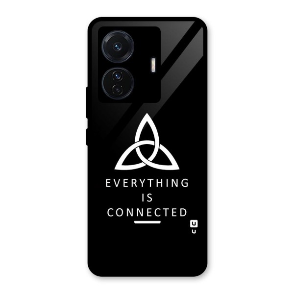 Everything is Connected Typography Glass Back Case for Vivo iQOO Z6 Pro