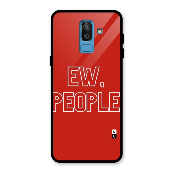 Ew People Glass Back Case for Galaxy J8