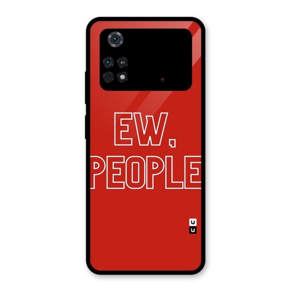 Ew People Glass Back Case for Poco M4 Pro 4G