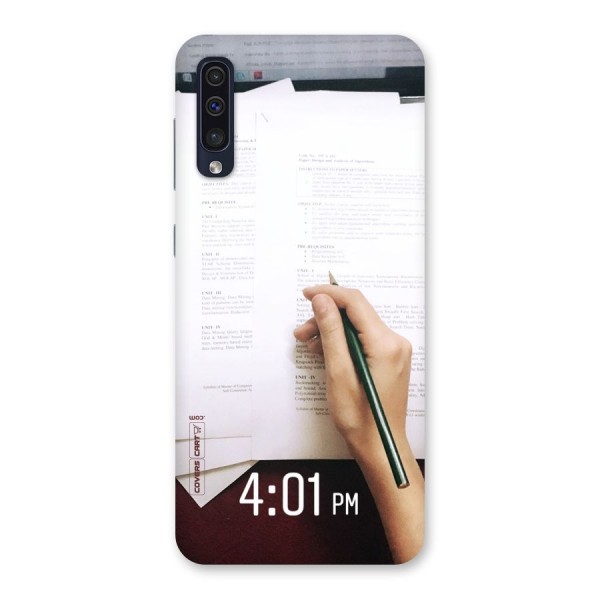 Exam Time Blues Back Case for Galaxy A50