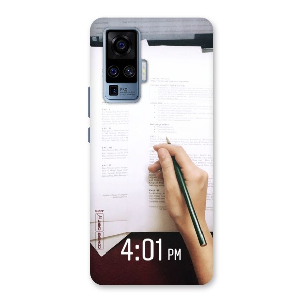 Exam Time Blues Back Case for Vivo X50 Pro