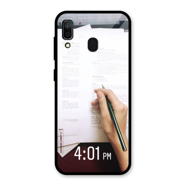 Exam Time Blues Glass Back Case for Galaxy A30